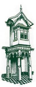 Gothic House ornate porch